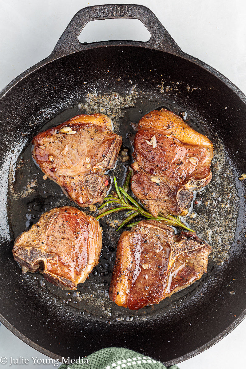 Lamb Loin Chops with Rosemary Garlic Chimichurri