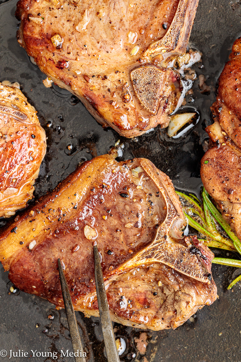 Lamb Loin Chops with Rosemary Garlic Chimichurri