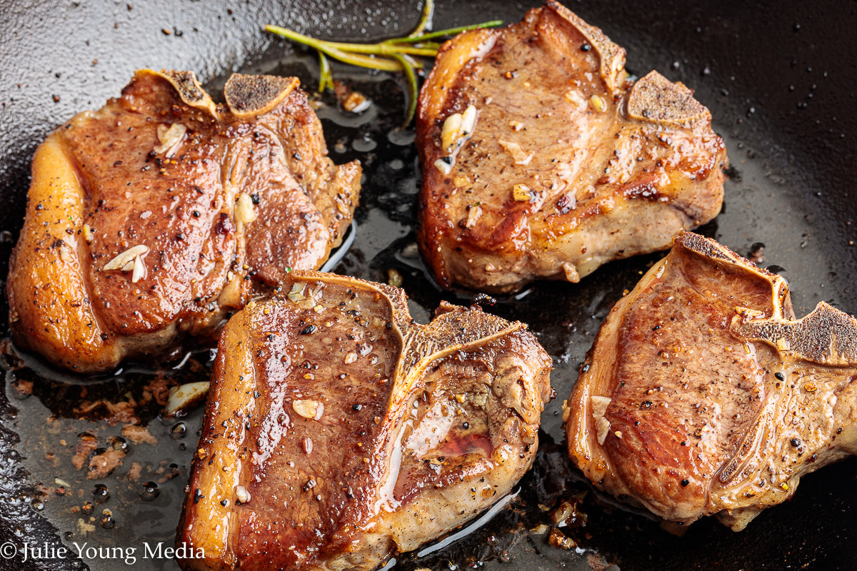 Lamb Loin Chops with Rosemary Garlic Chimichurri