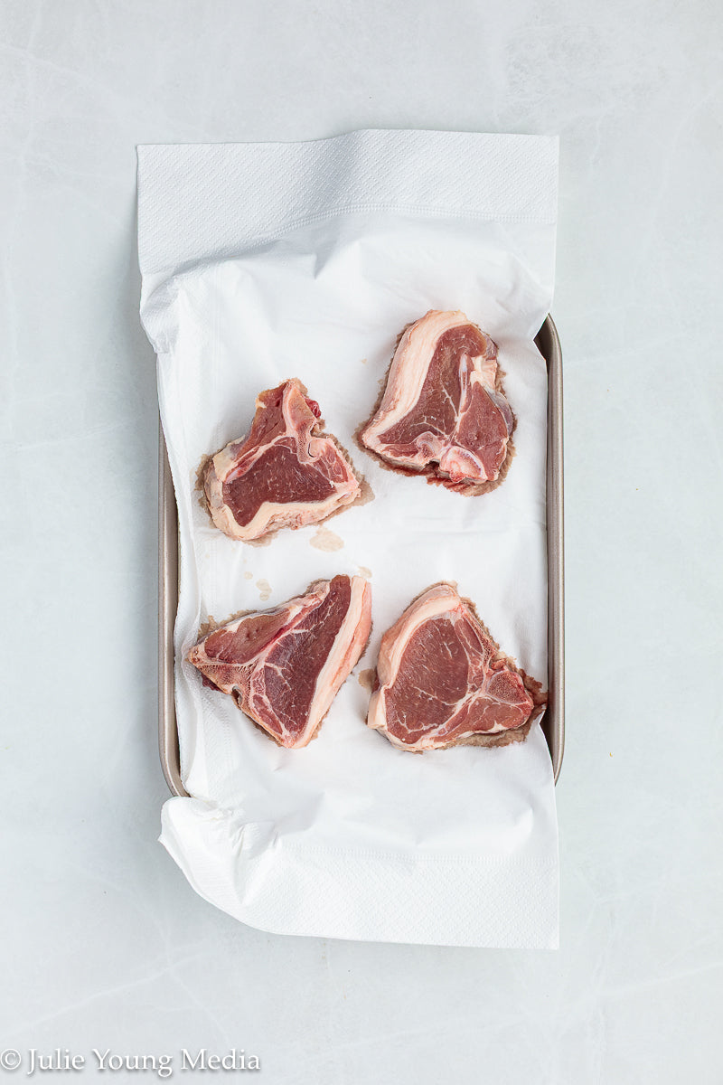 Lamb Loin Chops with Rosemary Garlic Chimichurri