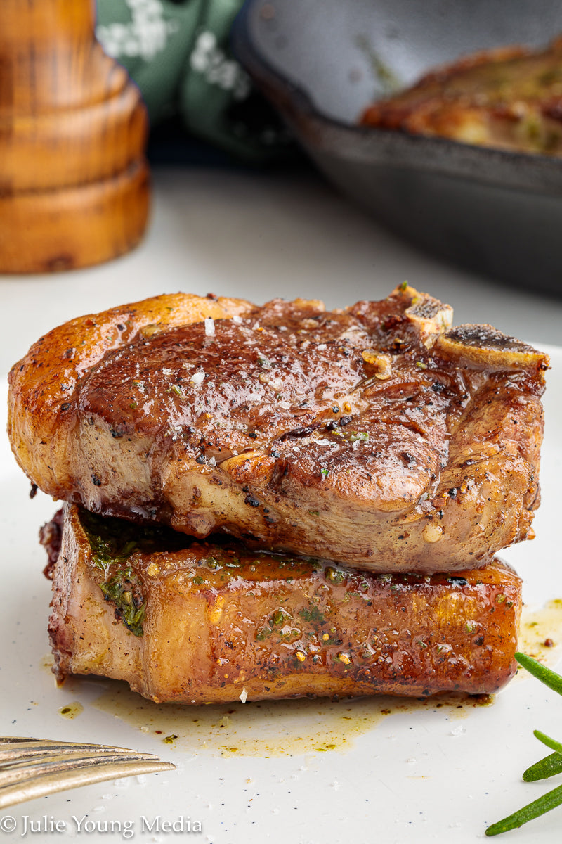 Lamb Loin Chops with Rosemary Garlic Chimichurri