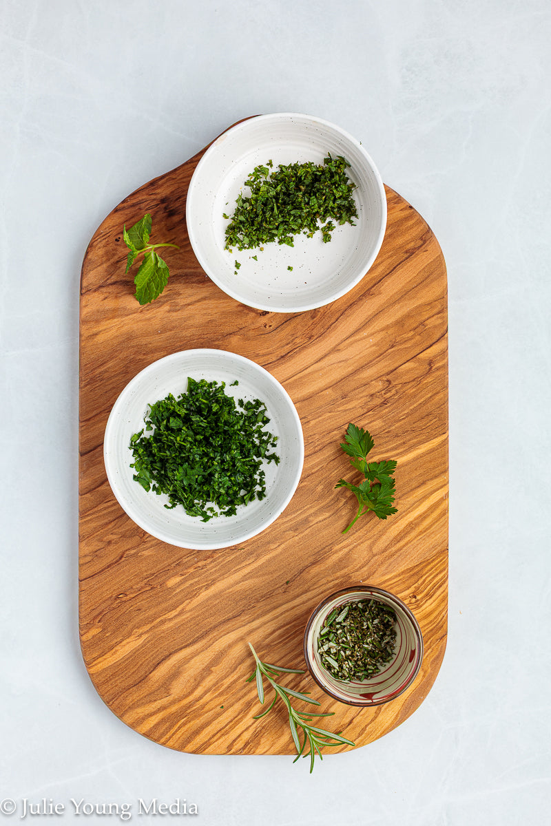 Lamb Loin Chops with Rosemary Garlic Chimichurri