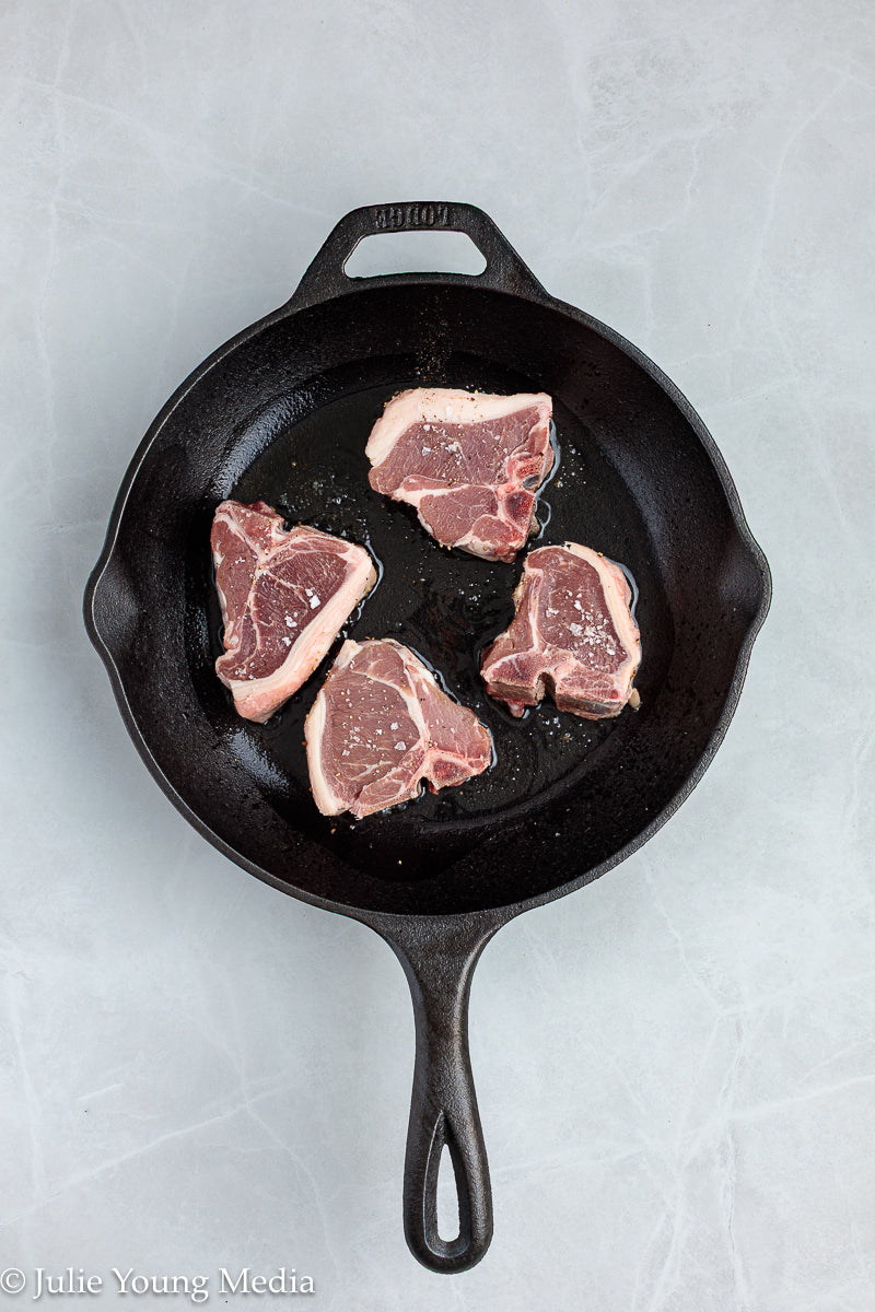 Lamb Loin Chops with Rosemary Garlic Chimichurri