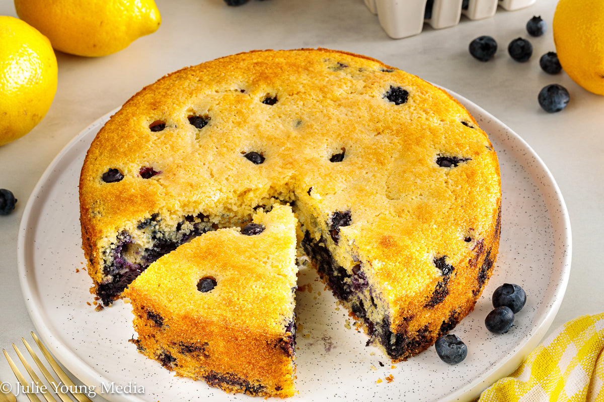 Lemon Blueberry Cornbread