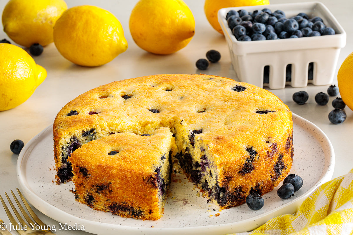 Lemon Blueberry Cornbread