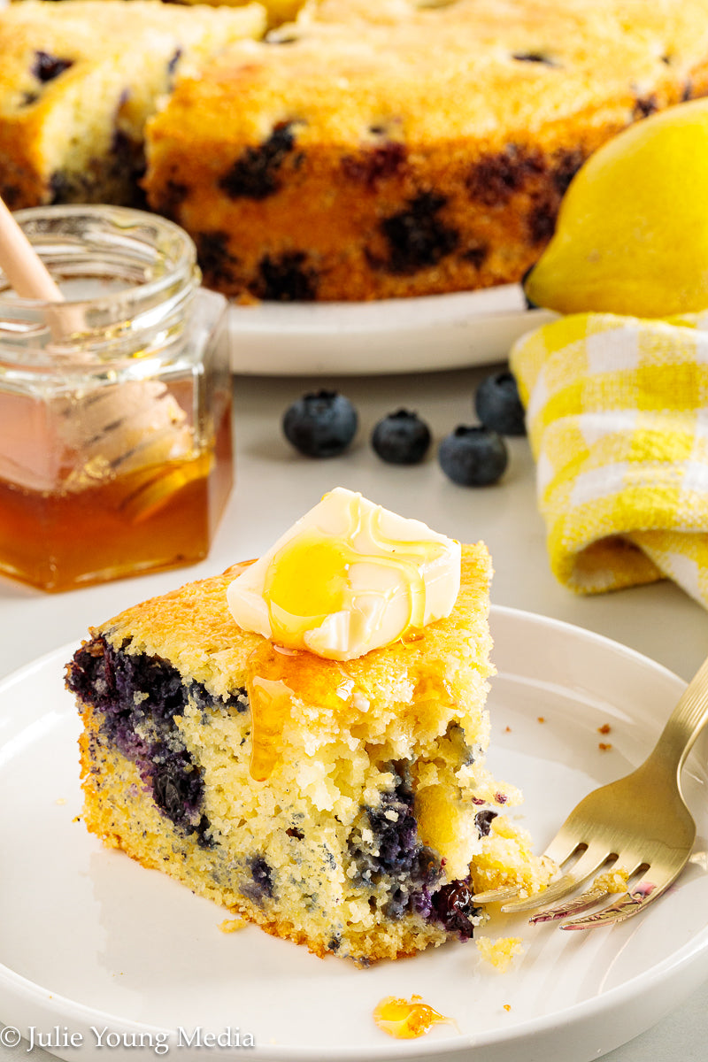 Lemon Blueberry Cornbread