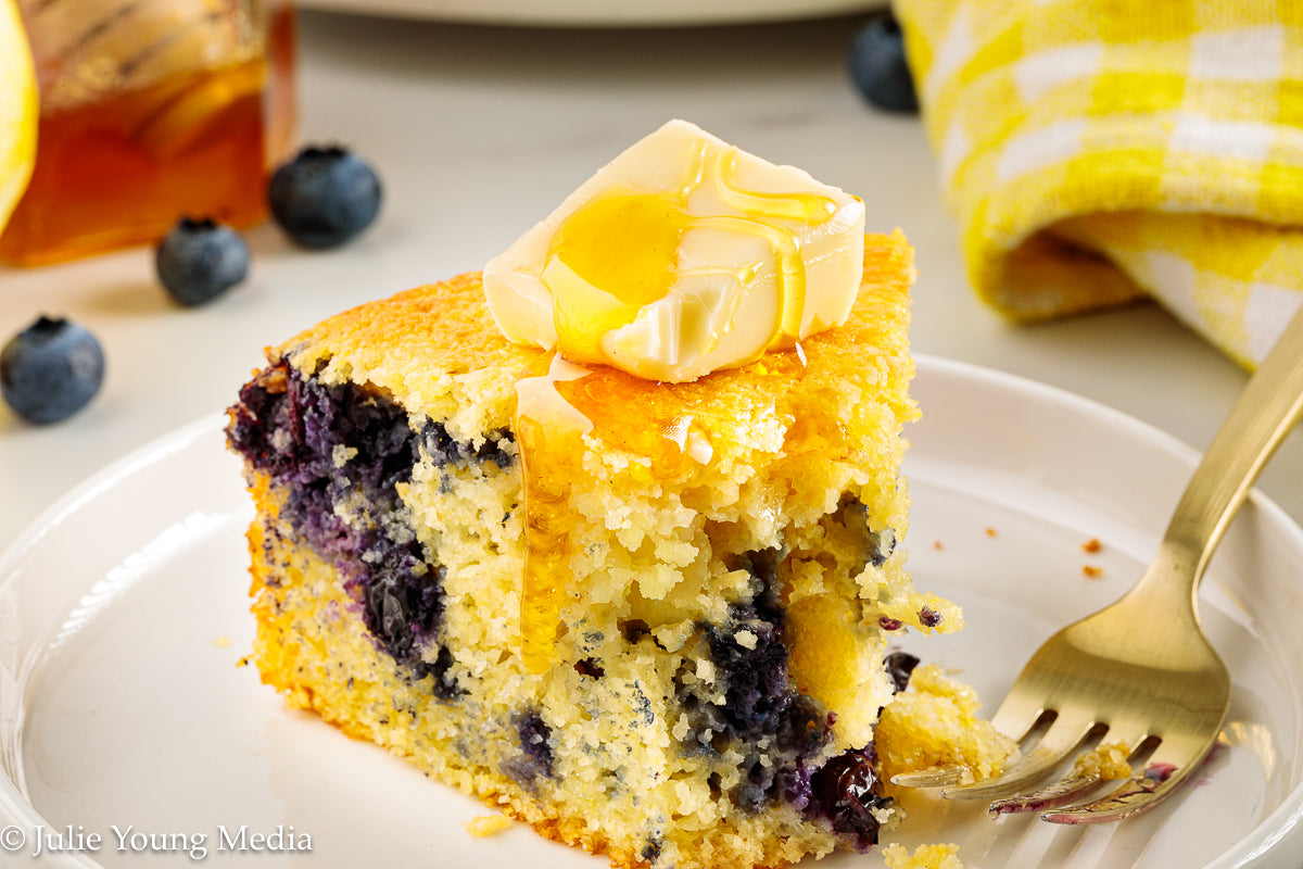 Lemon Blueberry Cornbread