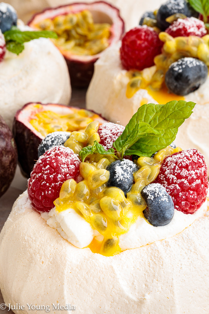 Mini Fruit Pavlovas