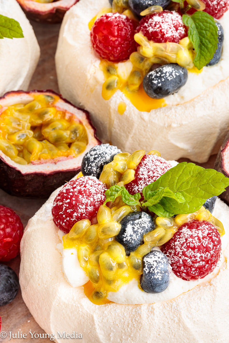 Mini Fruit Pavlovas