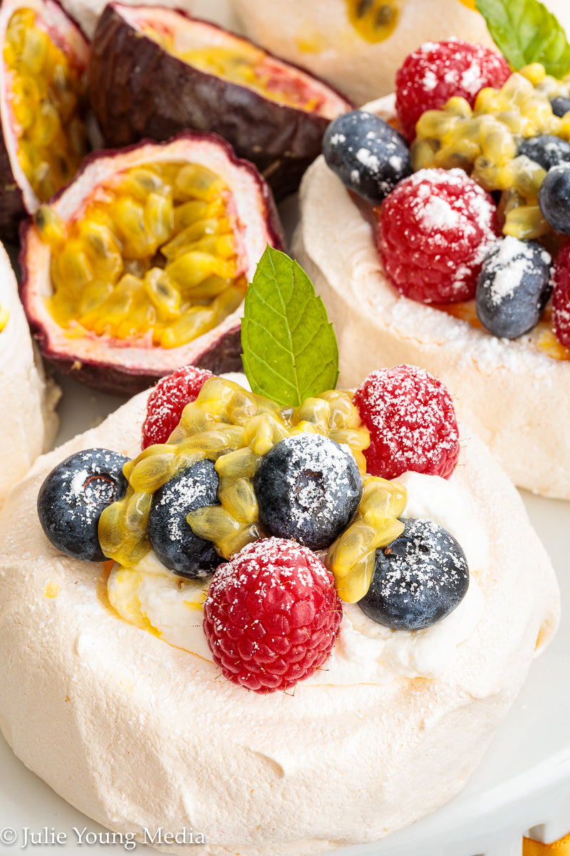 Mini Fruit Pavlovas
