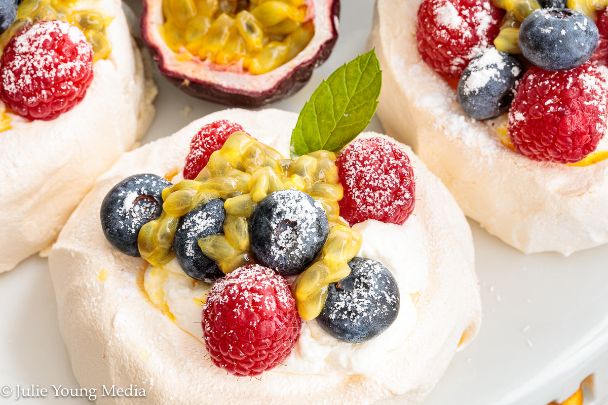 Mini Fruit Pavlovas