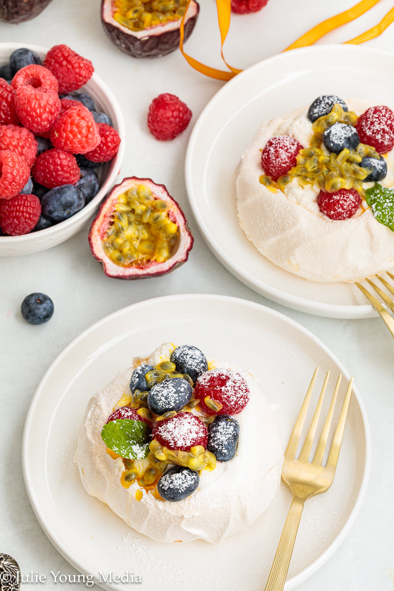 Mini Fruit Pavlovas