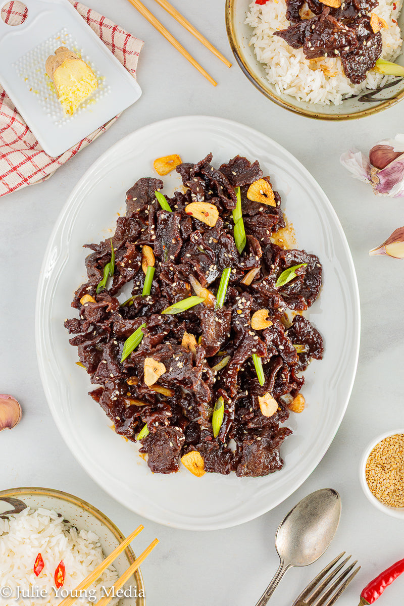 Mongolian Style Beef Heart