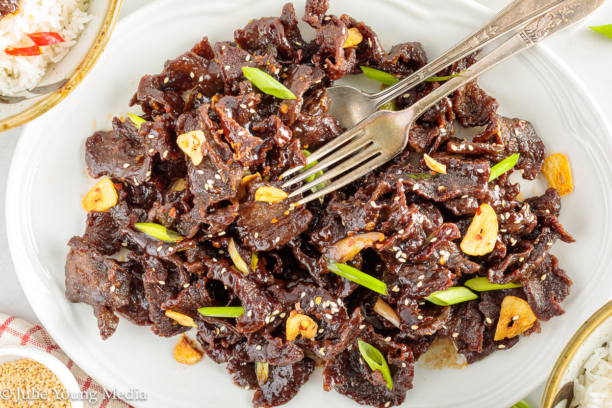 Mongolian Style Beef Heart