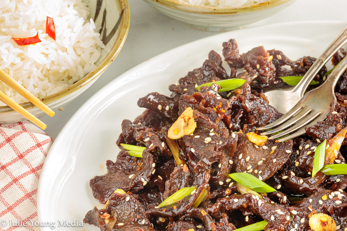 Mongolian Style Beef Heart