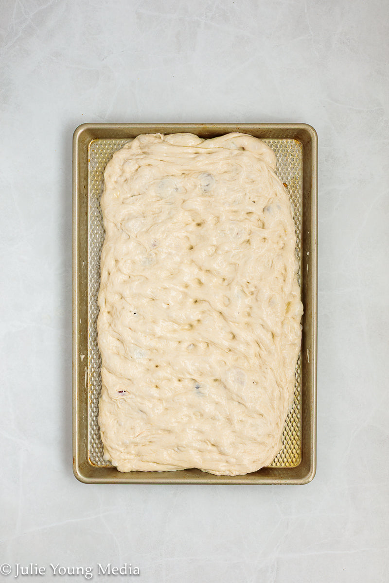 Olive and Cherry Tomato Focaccia
