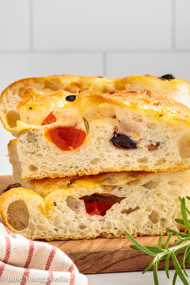 Olive and Cherry Tomato Focaccia