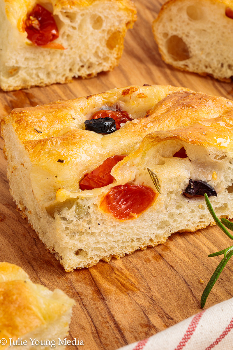 Olive and Cherry Tomato Focaccia