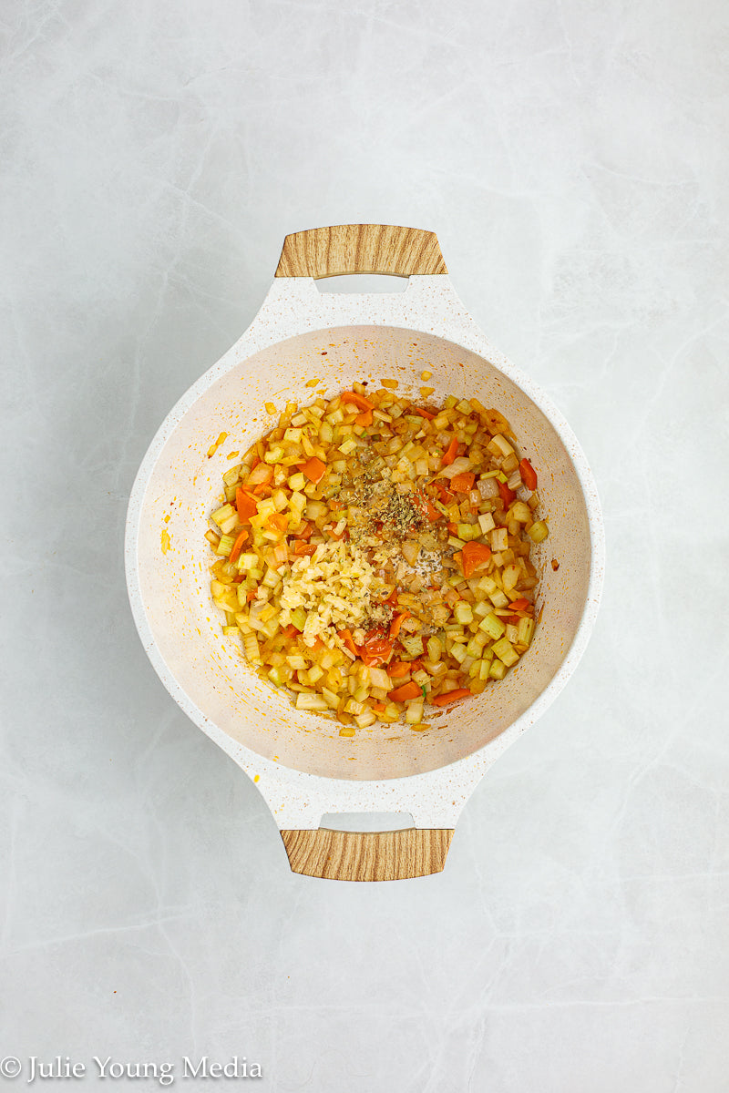 One Pot Creamy Sausage and Gnocchi Soup