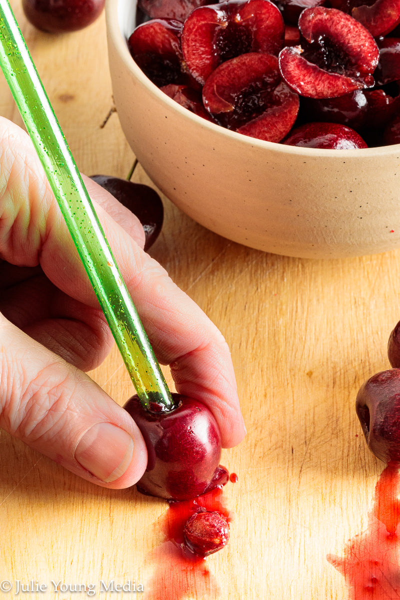 Pan Seared Duck Breast with Fresh Cherries
