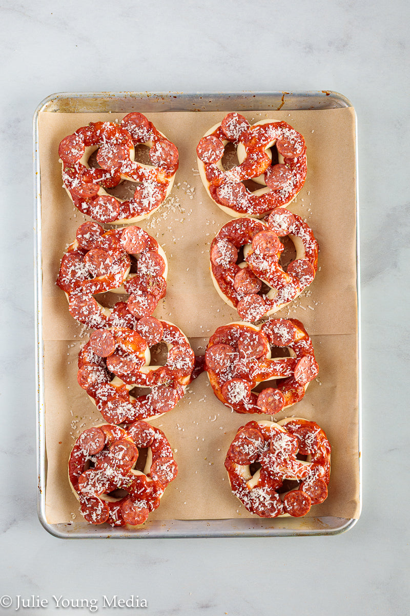 Pizza Pretzel Snack Rolls