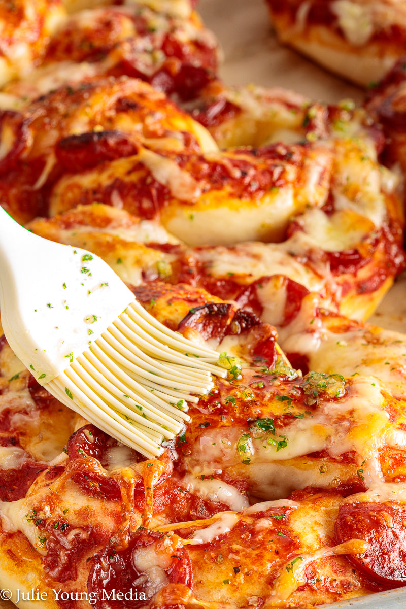 Pizza Pretzel Snack Rolls