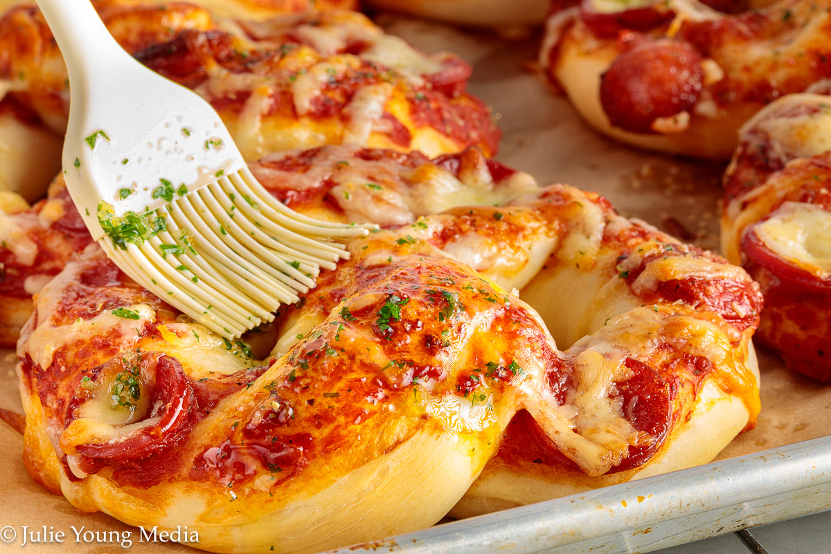 Pizza Pretzel Snack Rolls