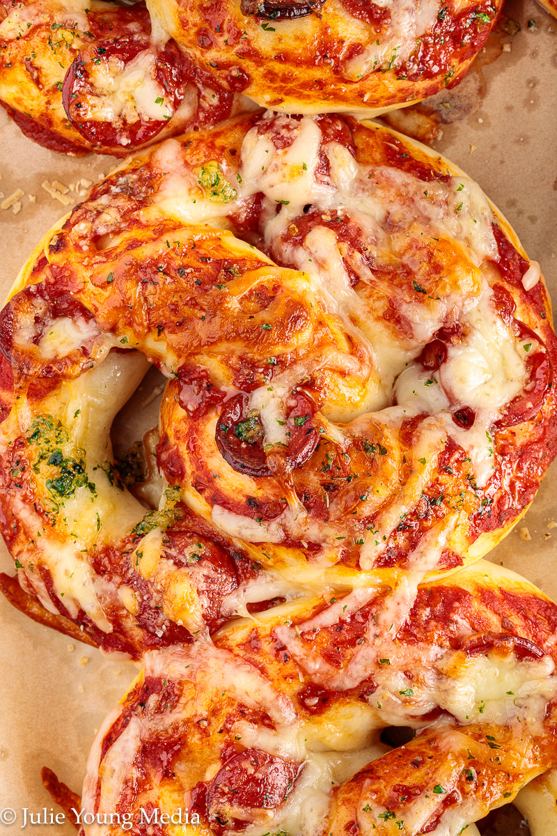 Pizza Pretzel Snack Rolls