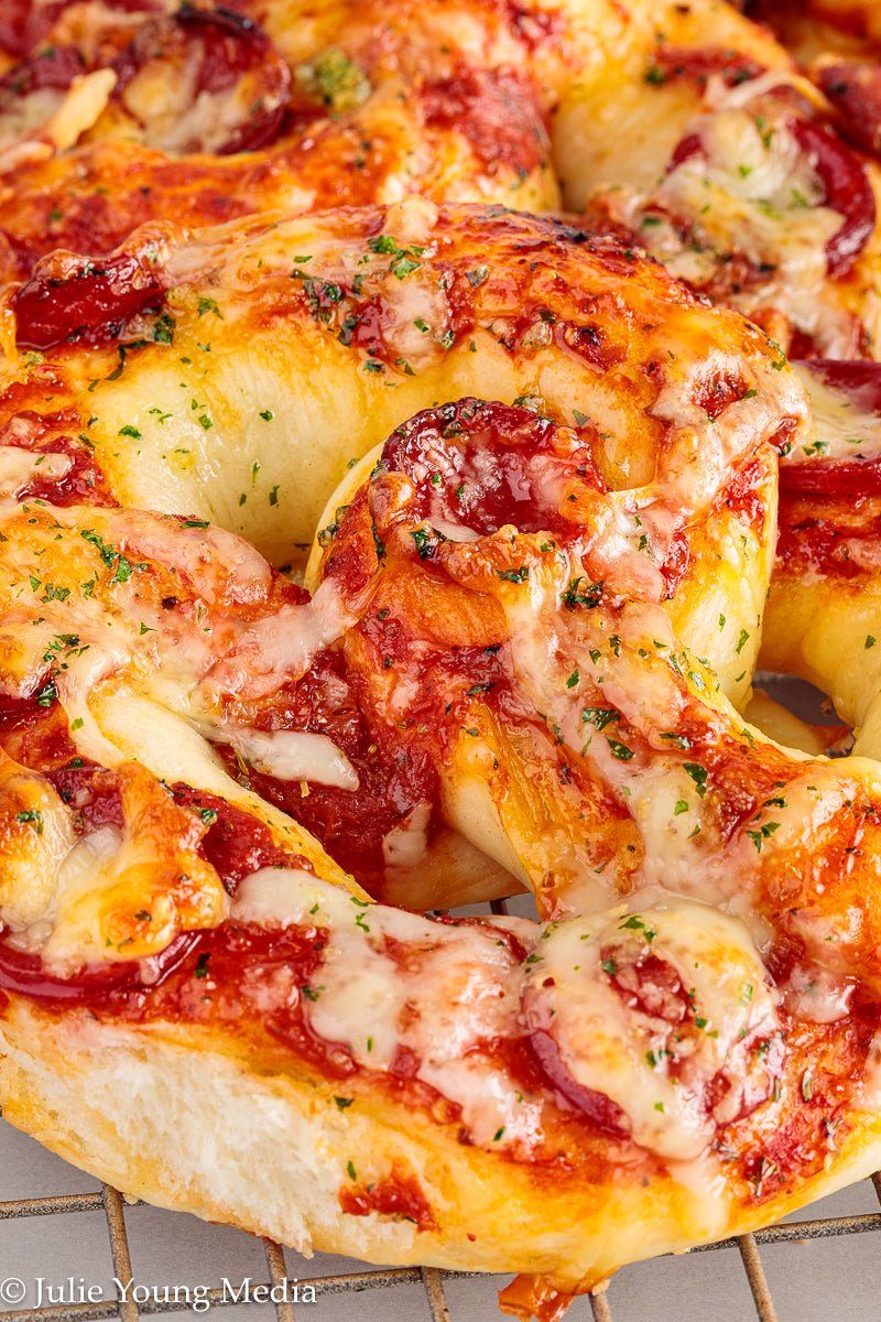 Pizza Pretzel Snack Rolls