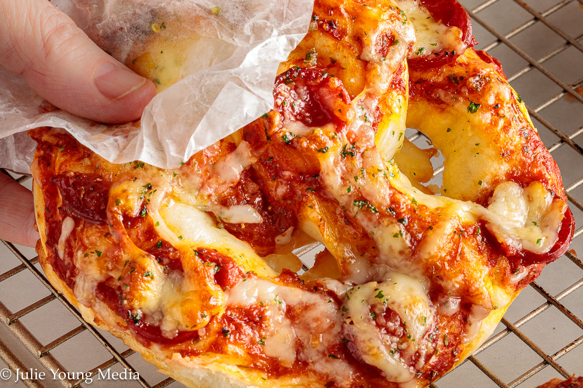 Pizza Pretzel Snack Rolls