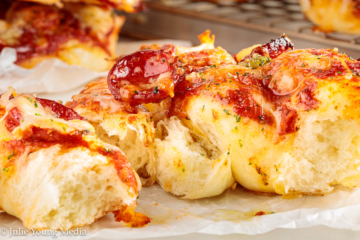 Pizza Pretzel Snack Rolls