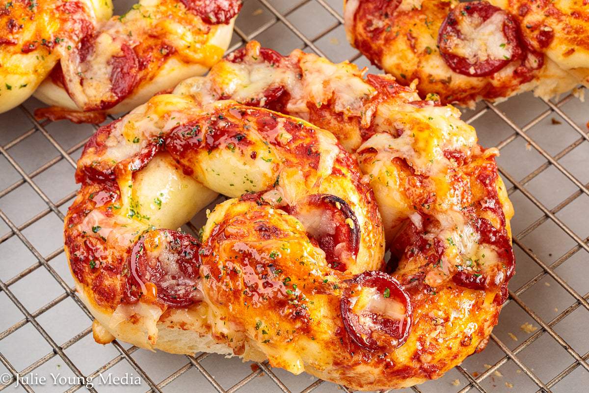 Pizza Pretzel Snack Rolls