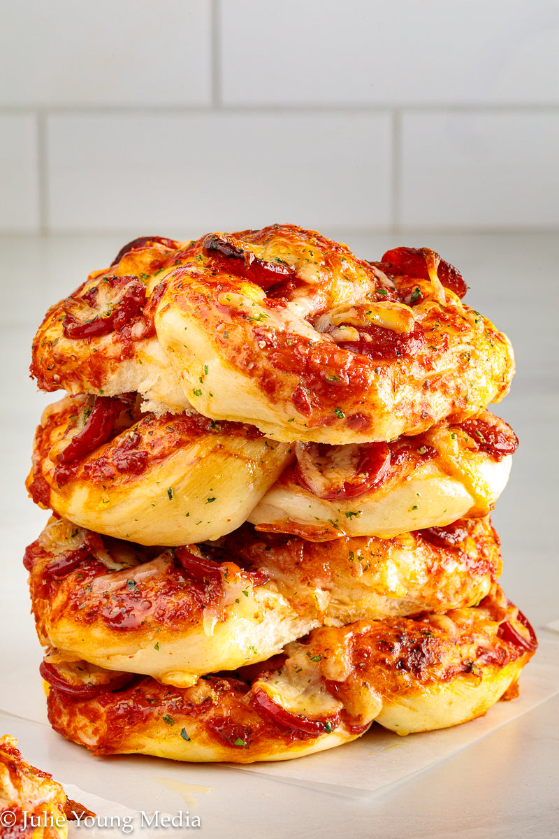 Pizza Pretzel Snack Rolls