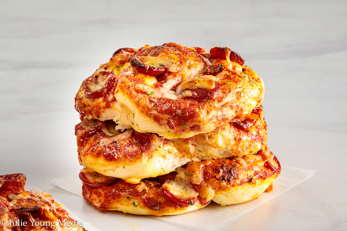 Pizza Pretzel Snack Rolls