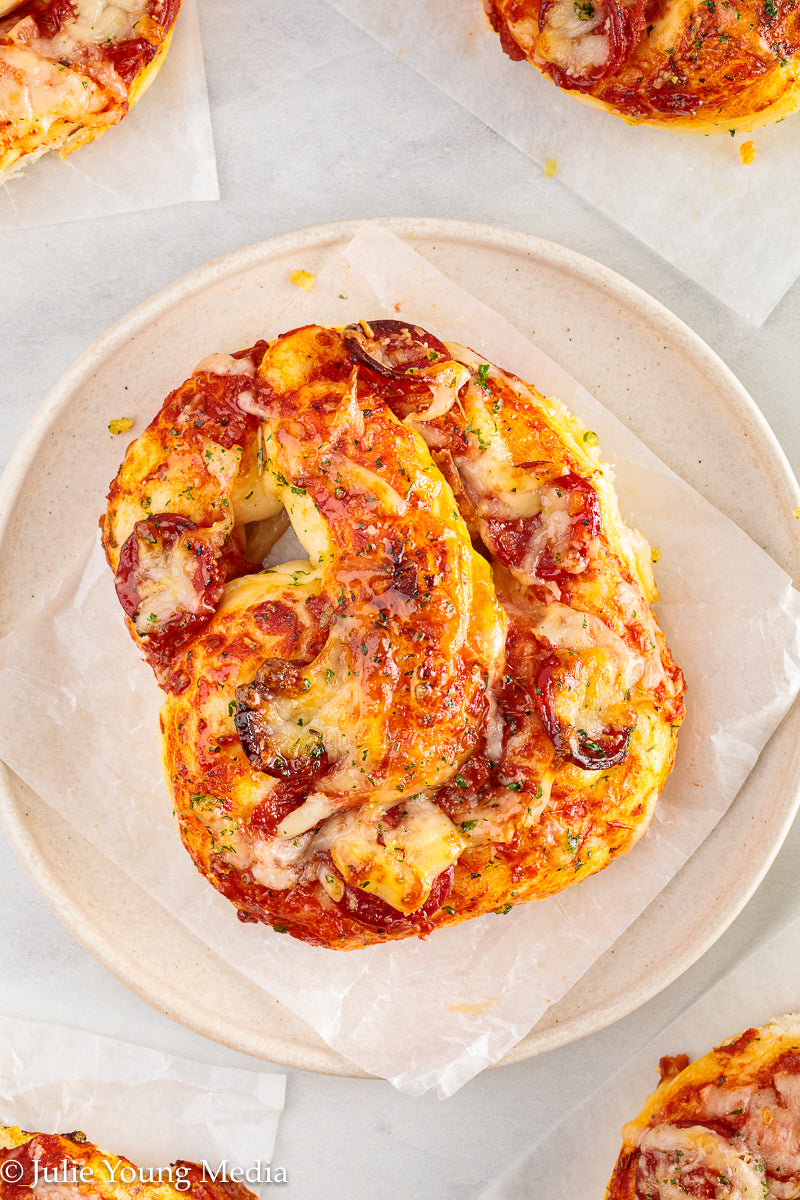Pizza Pretzel Snack Rolls