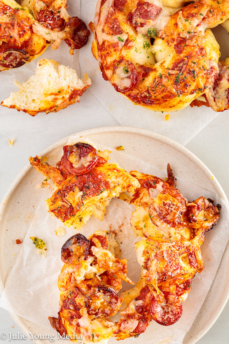 Pizza Pretzel Snack Rolls