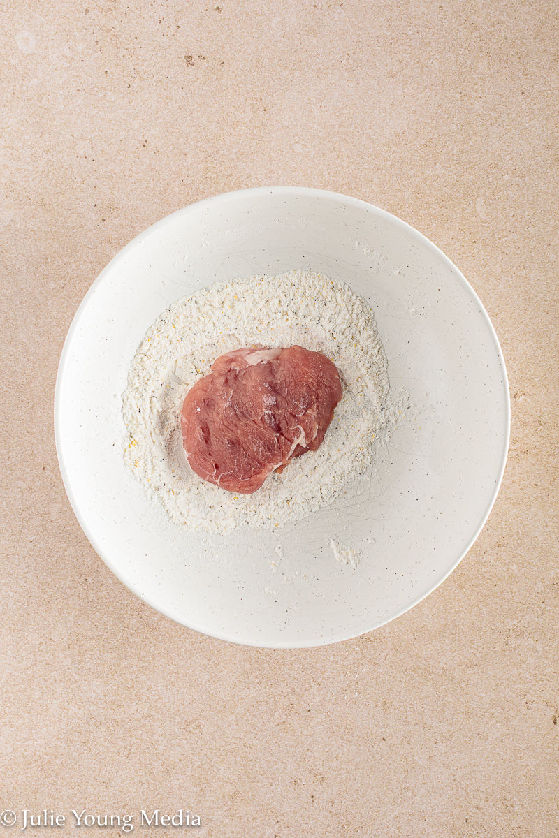 Pork Tenderloin Medallions in White Wine Cream Sauce
