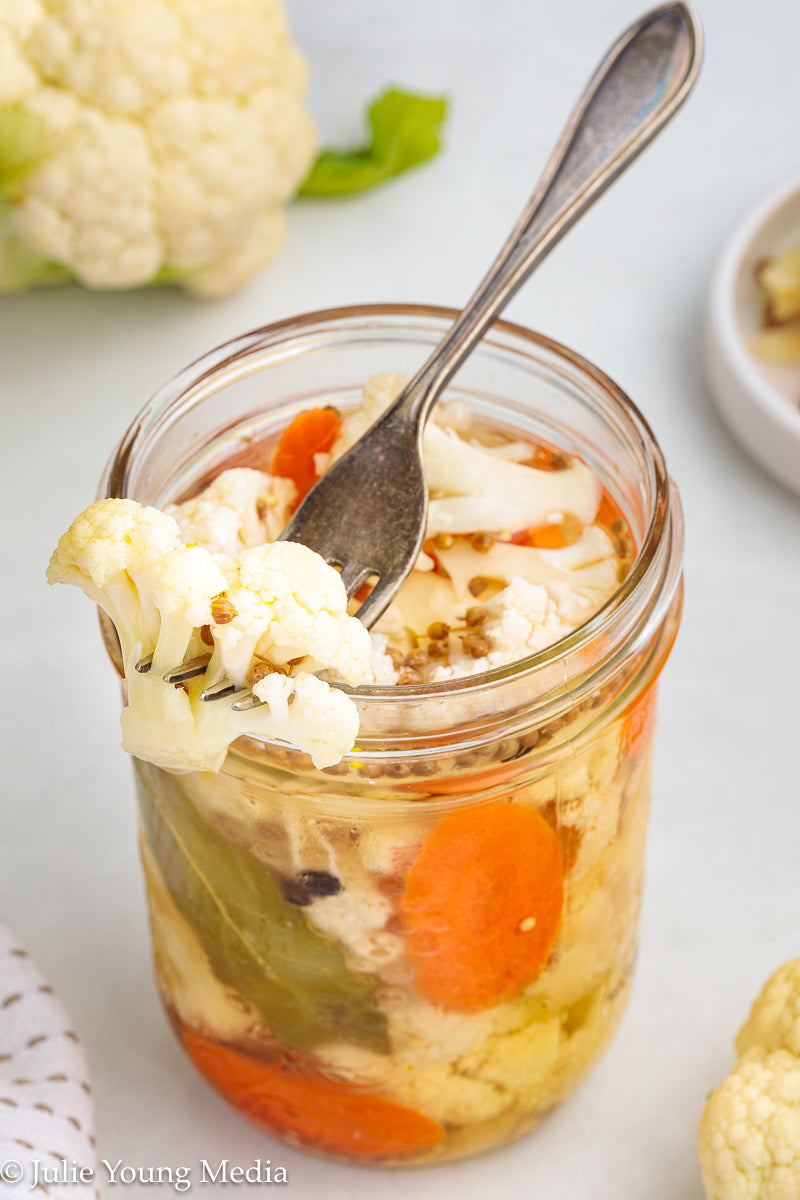 Quick Pickled Cauliflower