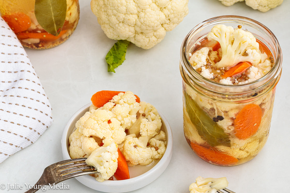 Quick Pickled Cauliflower