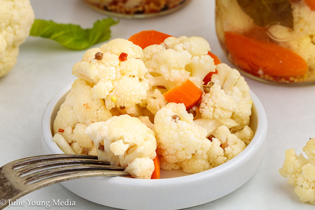 Quick Pickled Cauliflower