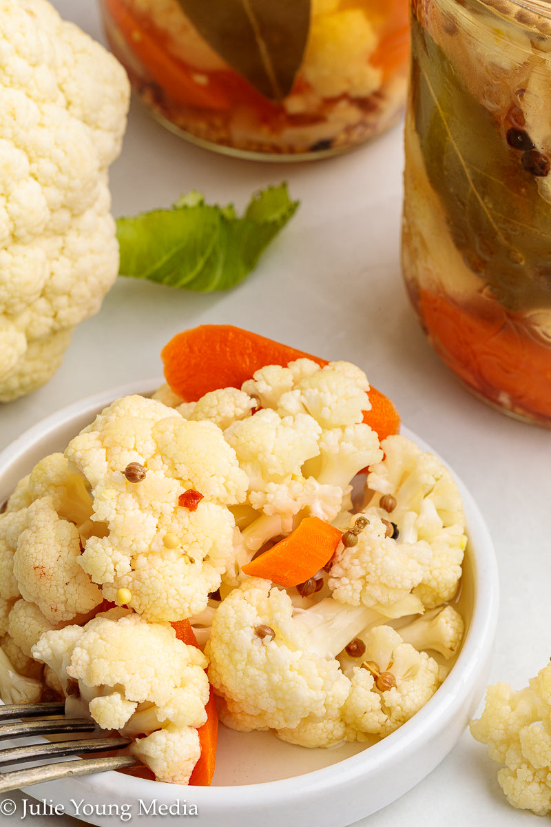 Quick Pickled Cauliflower