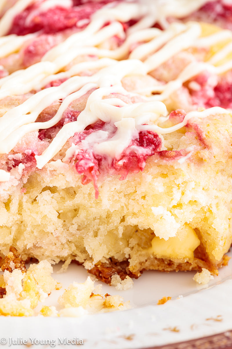 Raspberry and White Chocolate Scones