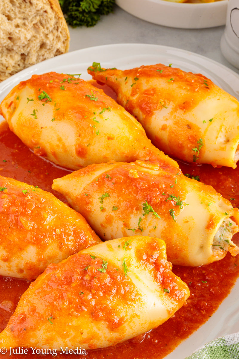 Shrimp Stuffed Squid