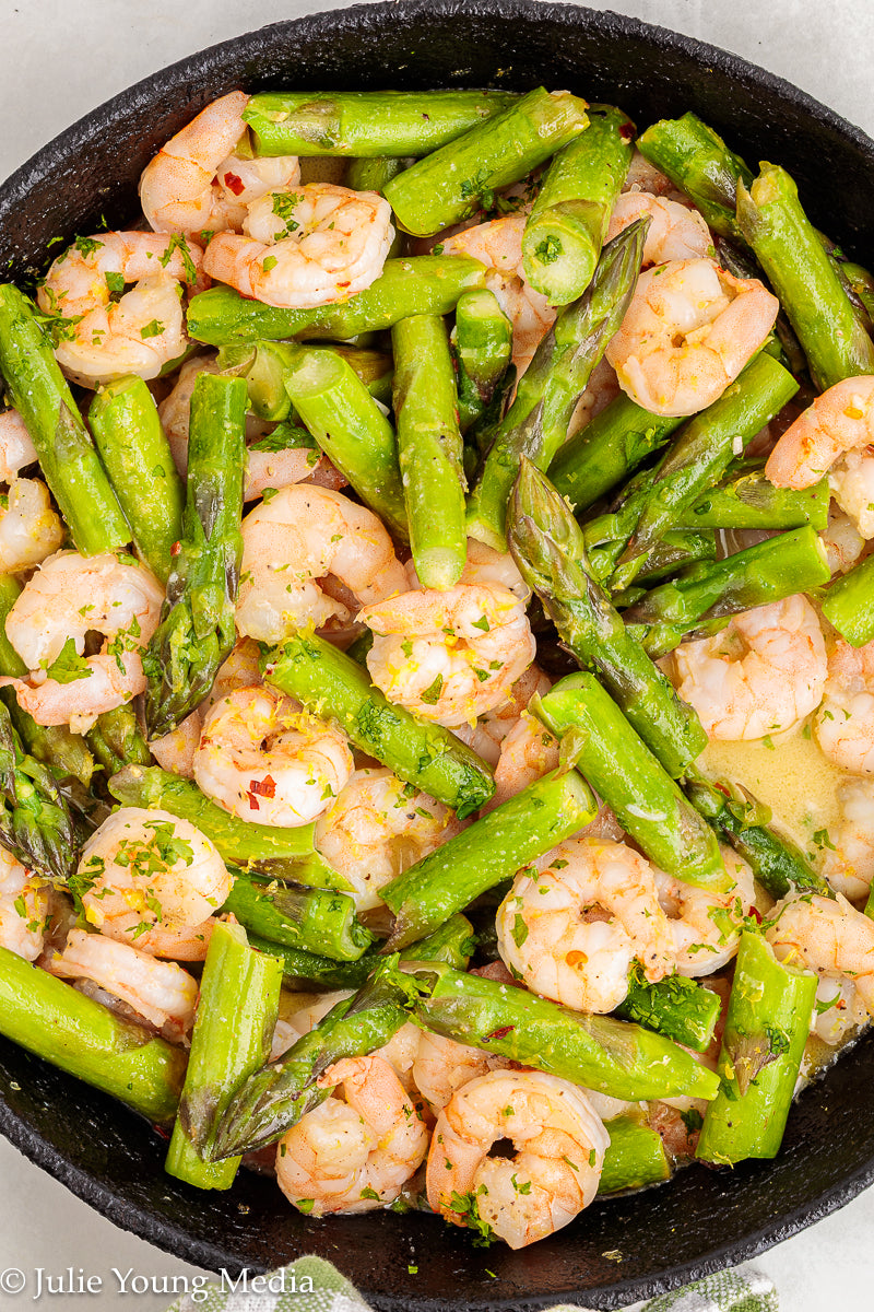 Shrimp and Asparagus Skillet