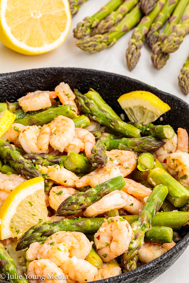 Shrimp and Asparagus Skillet