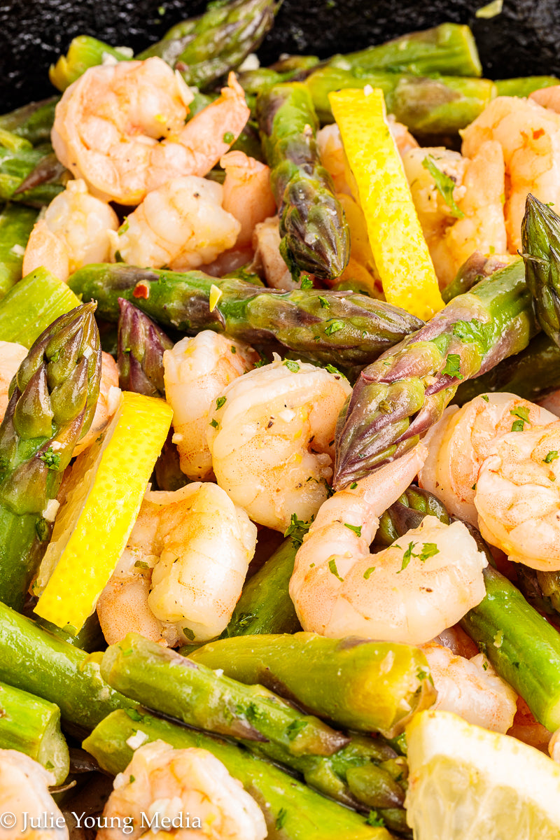 Shrimp and Asparagus Skillet