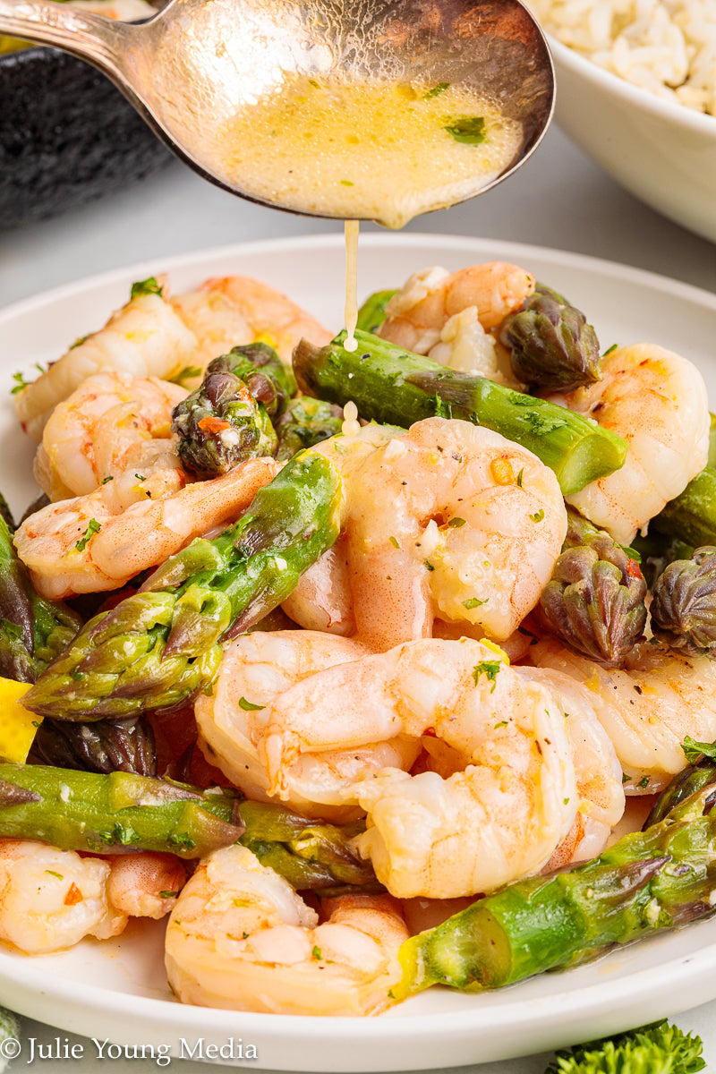 Shrimp and Asparagus Skillet
