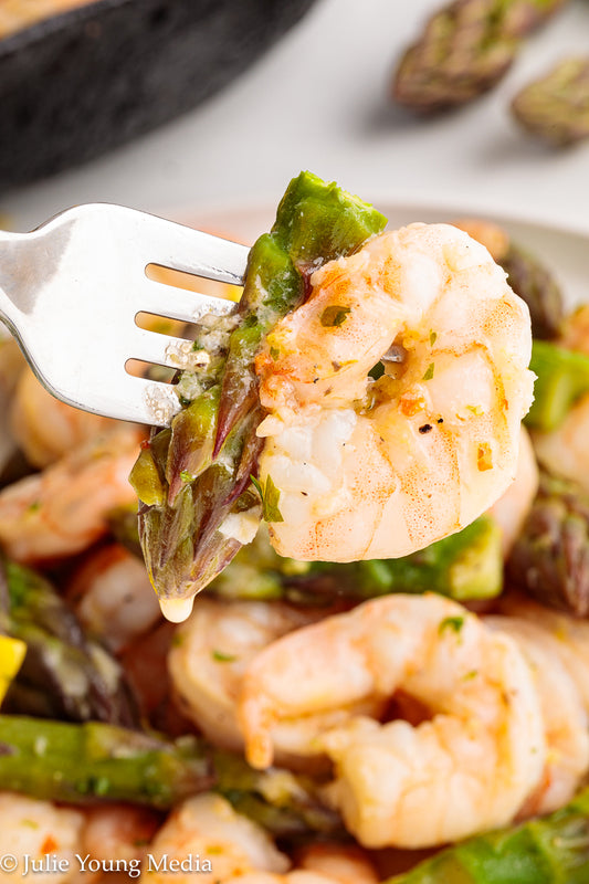 Shrimp and Asparagus Skillet