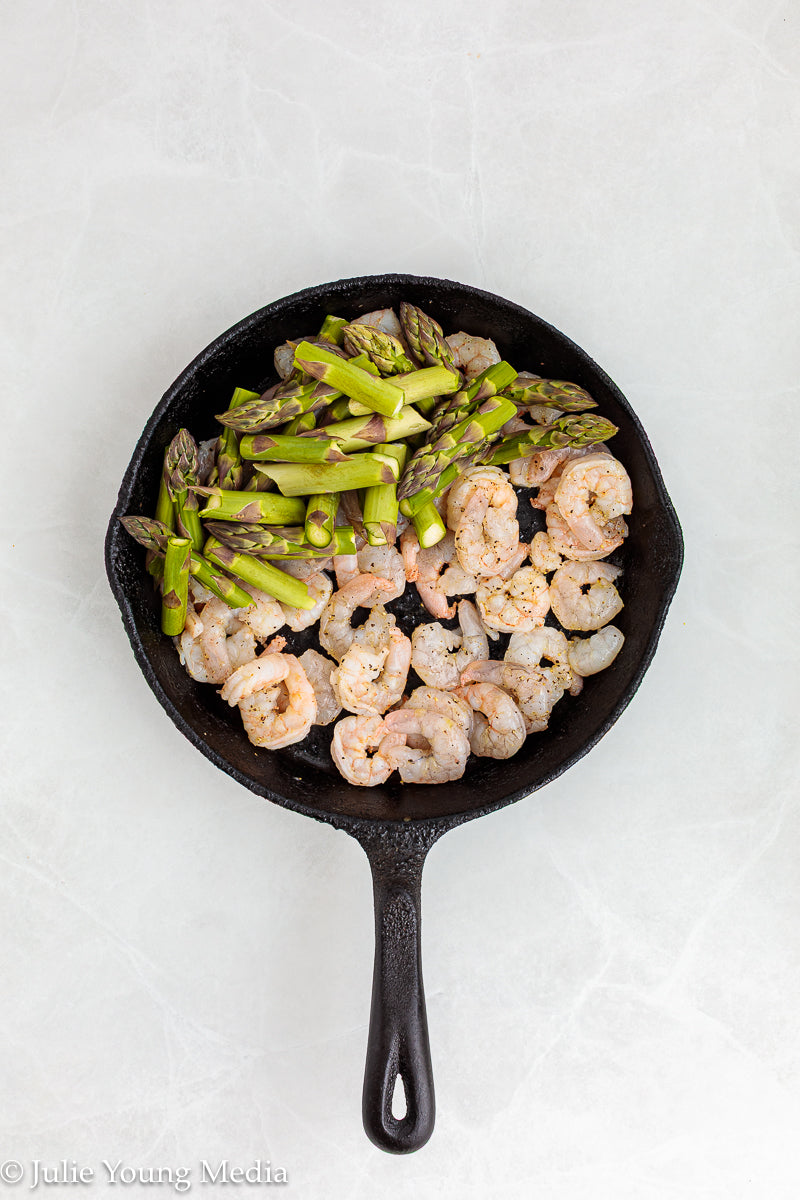 Shrimp and Asparagus Skillet