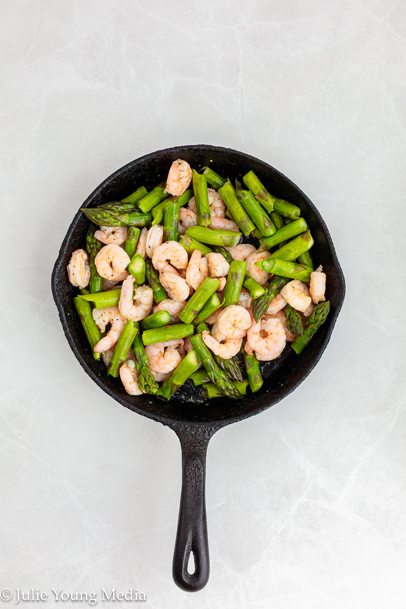 Shrimp and Asparagus Skillet